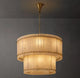 Aurelius Alabaster Round 2-Tiered Chandelier 37''