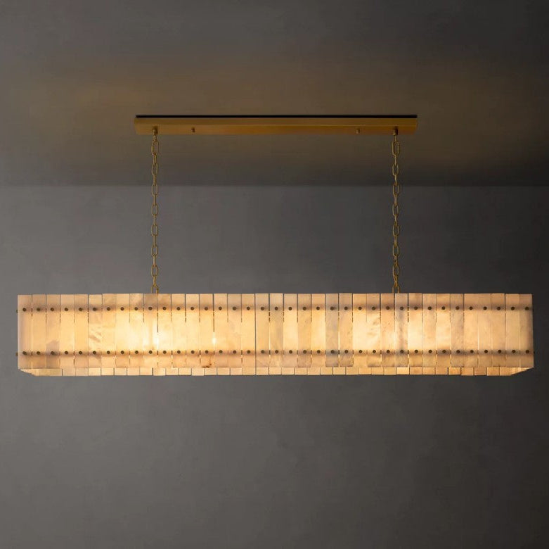 Aurelius Alabaster Linear Chandelier 72''