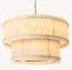 Aurelius Alabaster Round 2-Tiered Chandelier 48''