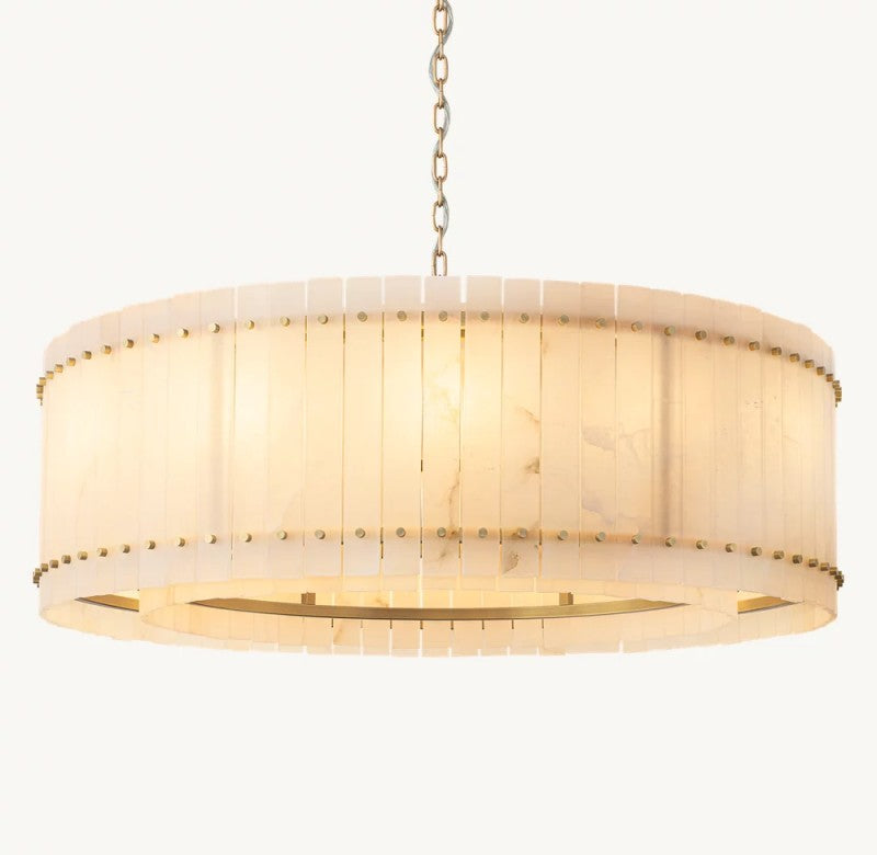 Aurelius Alabaster Round Chandelier 48''