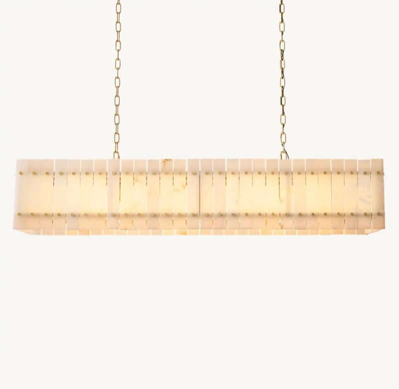 Aurelius Alabaster Linear Chandelier 54''
