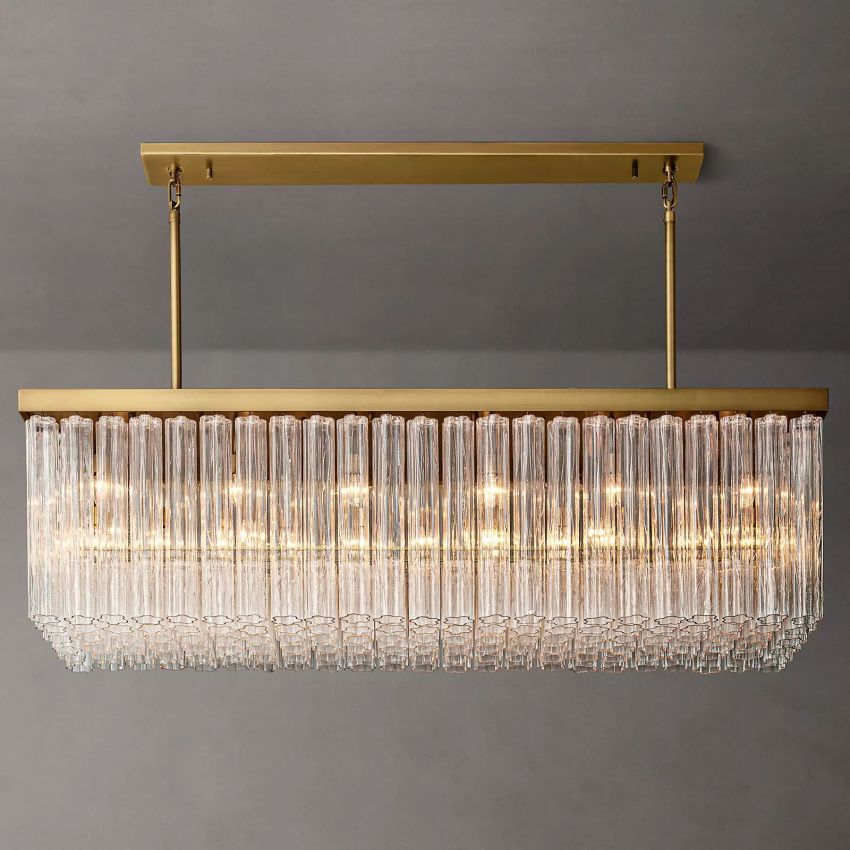 Chelo Rectangle Chandelier 72''W