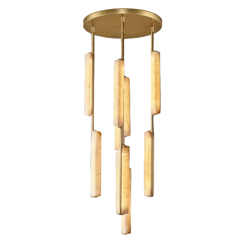 Audon Alabaster Round Chandelier 24"