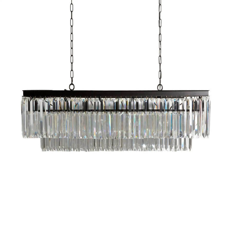 Ryan Tiered Rectangular Chandelier 49''W