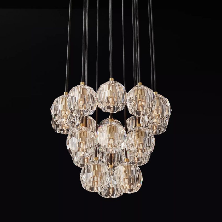Crespo Round Cluster Chandelier 19''