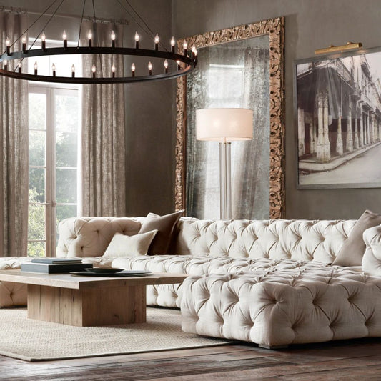 Camilo Vintage Filament Round Chandelier 63''D