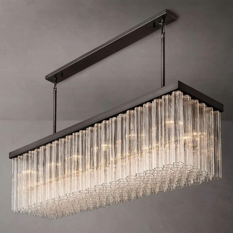 Chelo Rectangle Chandelier 72''W