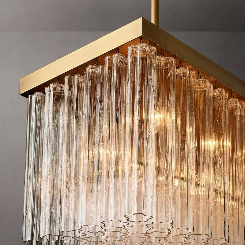Chelo Rectangle Chandelier 72''W