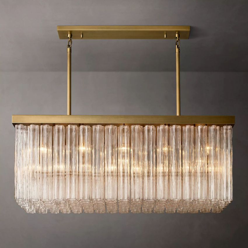 Chelo Rectangle Chandelier 54''W