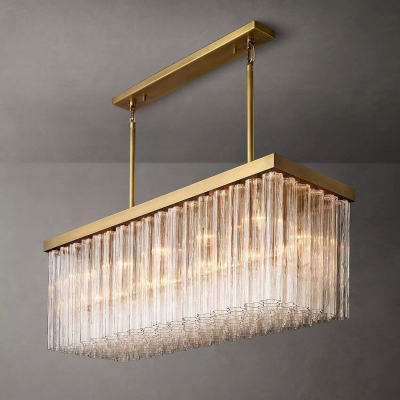 Chelo Rectangle Chandelier 72''W