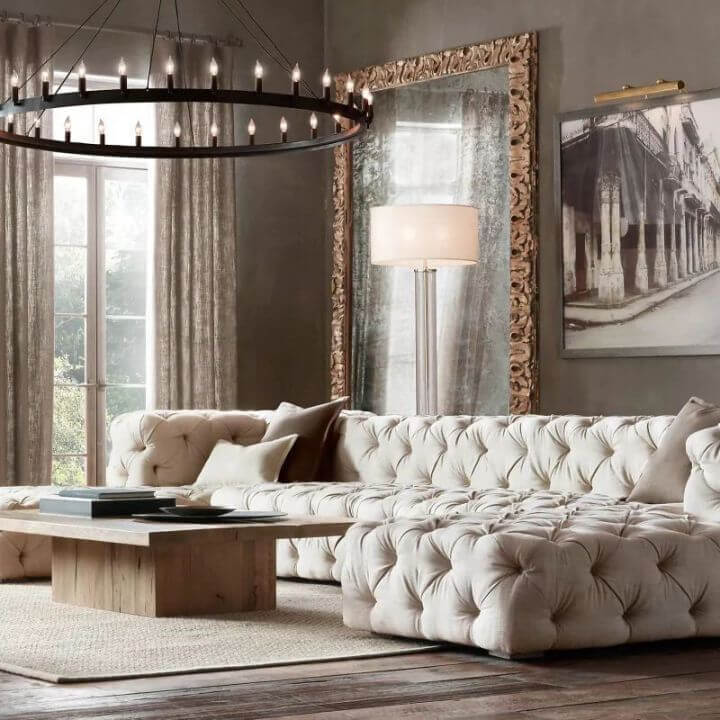 Camilo Vintage Candelabra Round Chandelier 50''D
