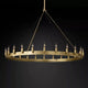 Camilo Vintage Candelabra Round Chandelier 50''D