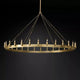 Camilo Vintage Candelabra Round Chandelier 63''D