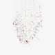 Flying Glass Feather Chandelier