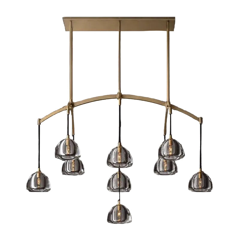 Dimple Linear Chandelier 54"