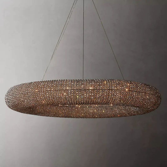 Halo Crystal Round LED Chandelier 60''