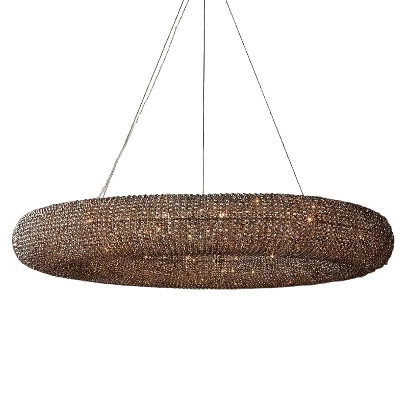 Halo Crystal Round LED Chandelier 60''