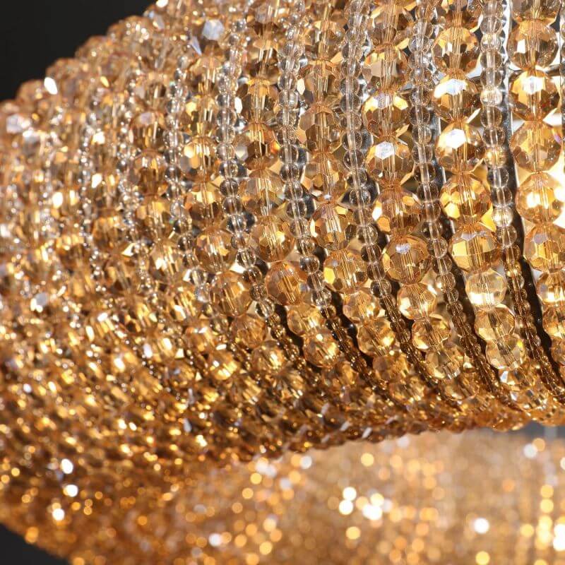 Halo Crystal Round LED Chandelier 60''