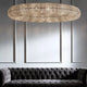 Halo Crystal Round LED Chandelier 60''