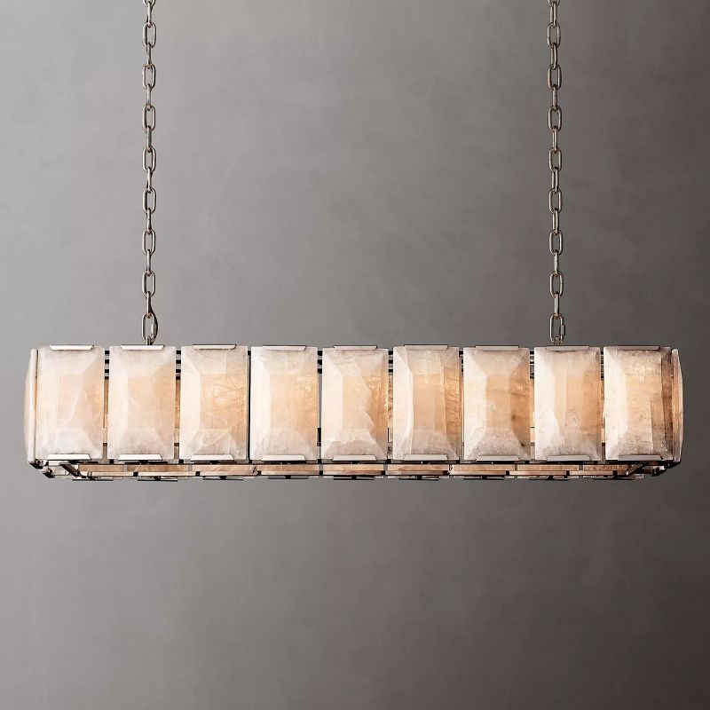 Harley Calcite Rectangle Chandelier 61''