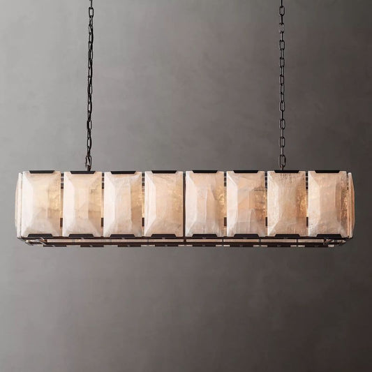 Harley Calcite Rectangle Chandelier 54''