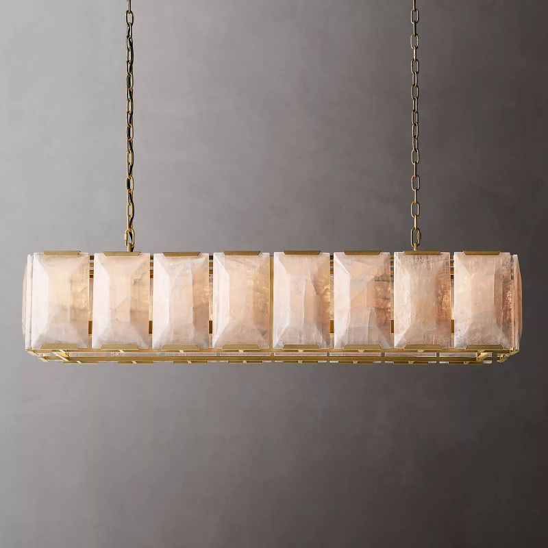 Harley Calcite Rectangle Chandelier 54''