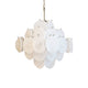 Isadora Murano White Disc Chandelier
