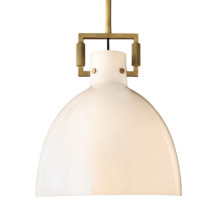Funda Milk Glass Cloche Pendant
