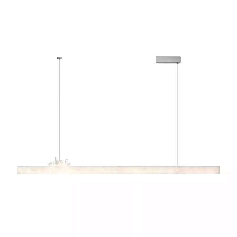 Spanish marble and natural crystal dining room chandelier, 39.37in, 47.25in, 55.12in, 63in.