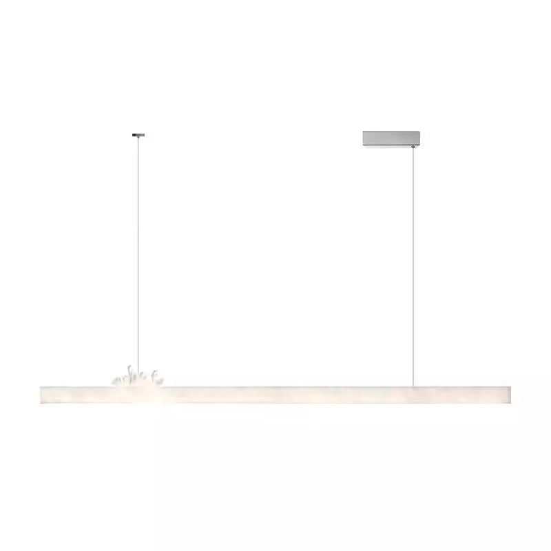 Spanish marble and natural crystal dining room chandelier, 39.37in, 47.25in, 55.12in, 63in.