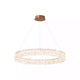 Natural Crystal Living Room Chandelier B 39.3 in