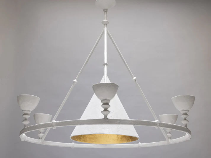 Olympia Chandelier - White Plaster