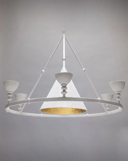 Olympia Chandelier - White Plaster