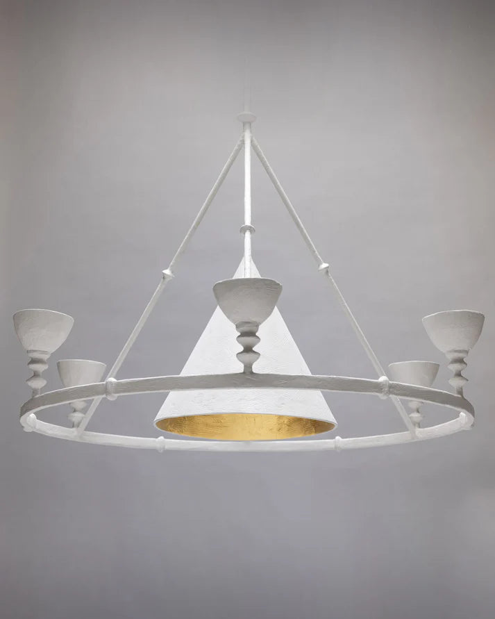 Olympia Chandelier - White Plaster
