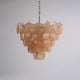 Orange Murano Disc Chandelier