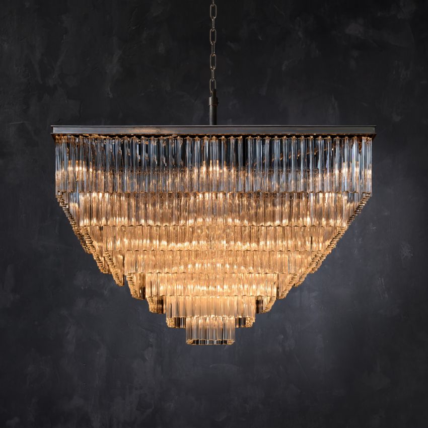 Chelo 7-Tier Square Chandelier