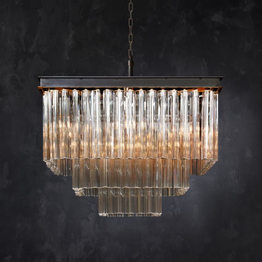 Chelo 3-Tier Square Chandelier