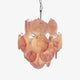 Pink Murano Disc Glass Chandelier