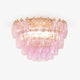 Poliedri Murano Pink Ceiling Light