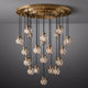 Pearl Round Chandelier 38"