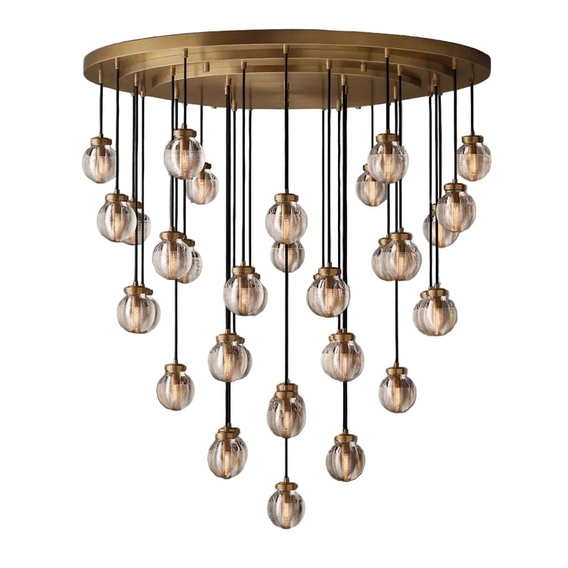 Pearl Round Chandelier 48"