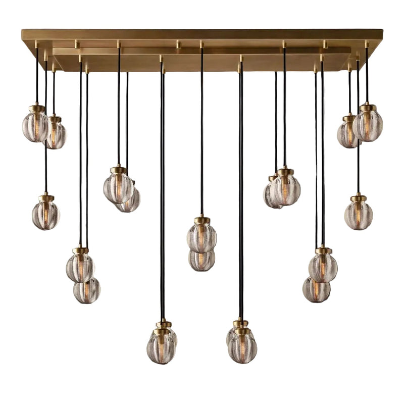 Pearl Rectangle Chandelier 54"