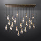 Raindrop Rectangle Chandelier 72''