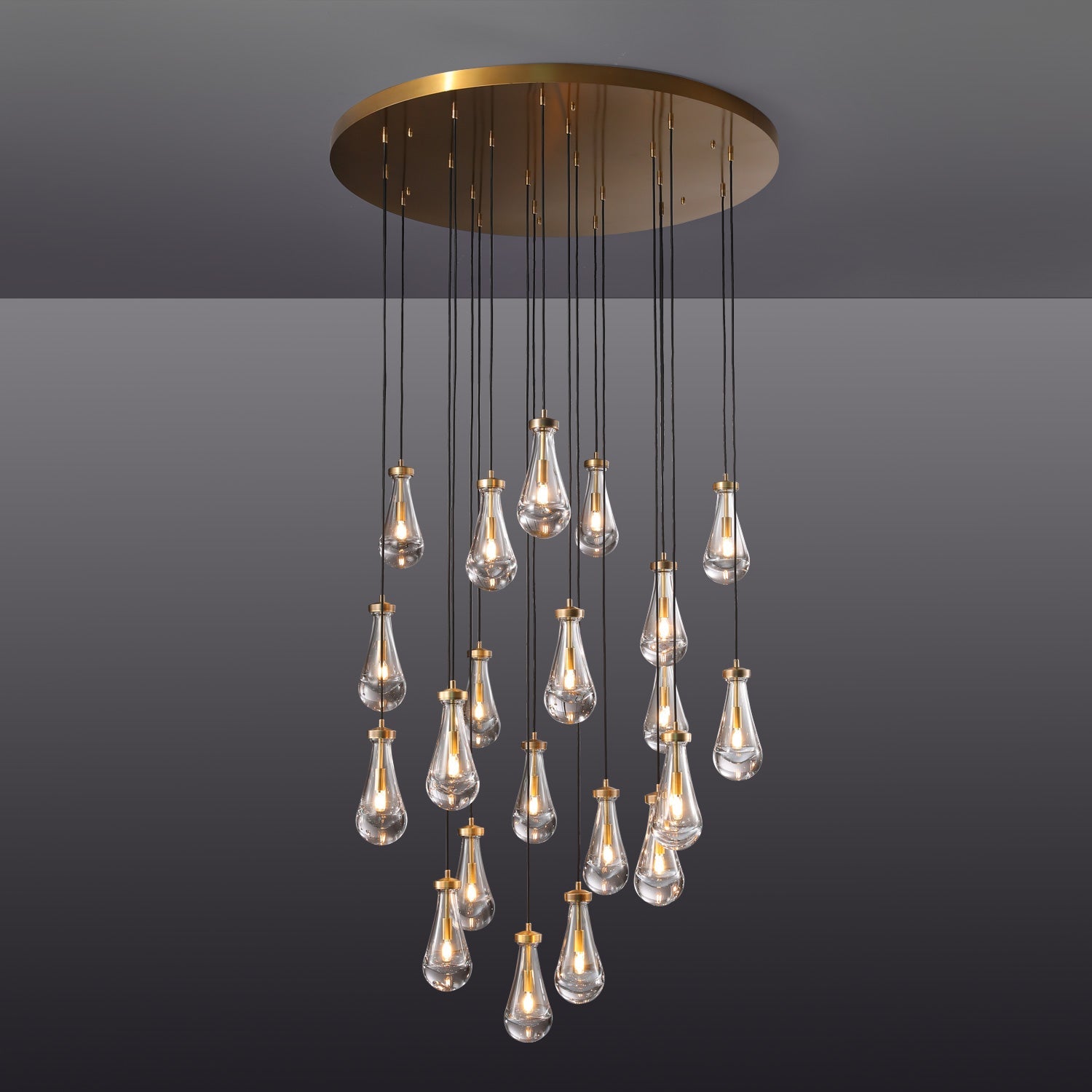 Raindrop Round Chandelier 47''