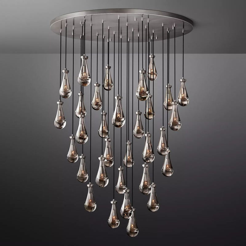 Raindrop Round Chandelier 60''