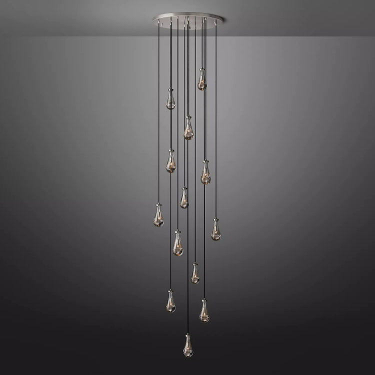 Raindrop Round Chandelier 36''