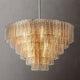 Samurai Clear Round Chandelier 41"D
