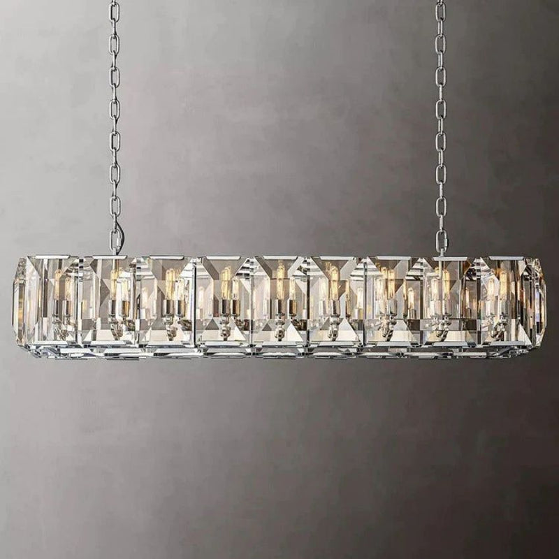 Harley Crystal Rectangular Chandelier 61''