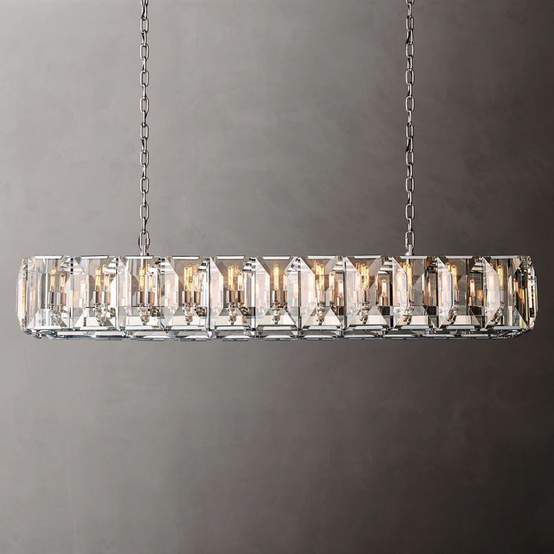 Harley Crystal Rectangular Chandelier 74''