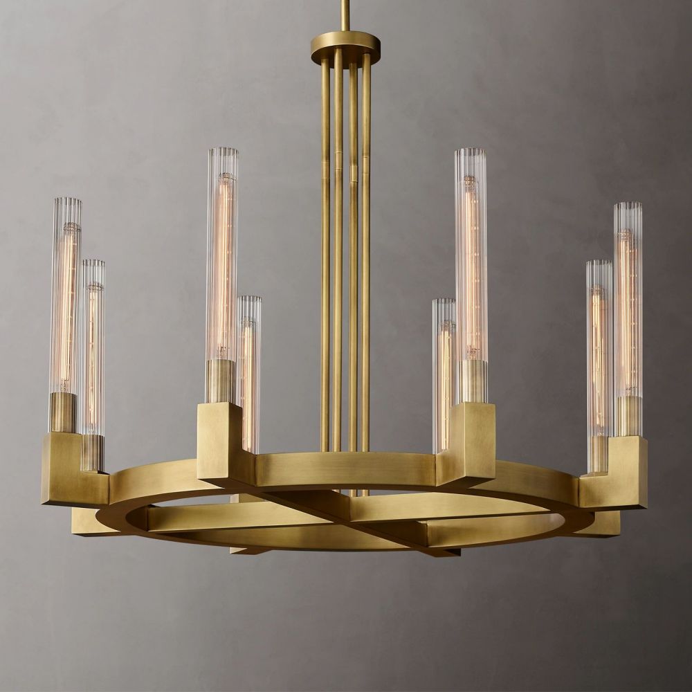 Cannel Round Chandelier 36''